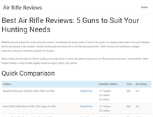 Tablet Screenshot of airriflereviews.info